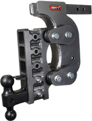 GEN-Y Hitch The BOSS TORSION-FLEX 2" Shank 15" Drop 1.7K TW 16K Hitch & GH-051 Dual-Ball & GH-032 Pintle Lock & GH-0100 Stab Kit