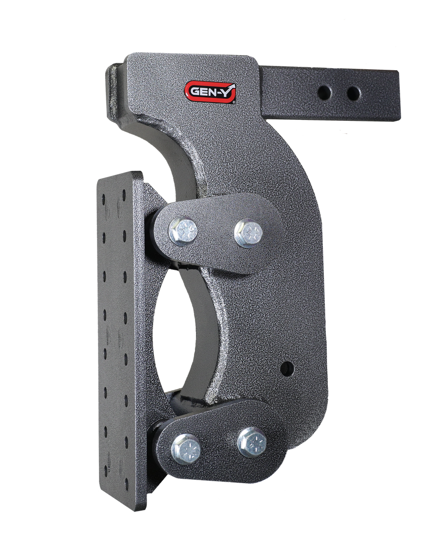 GEN-Y Hitch The BOSS TORSION-FLEX Pintle Plate 2.5" Shank 15" Drop 2.4K TW 21K Hitch & GH-0101 Stabilizer Kit