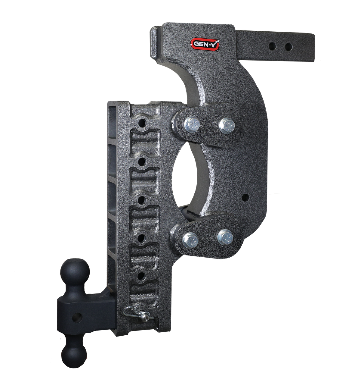 GEN-Y Hitch The BOSS TORSION-FLEX 2.5" Receiver 21" Drop 2.4K TW 21K Hitch & GH-061 Dual-Ball & GH-0101 Stabilizer Kit