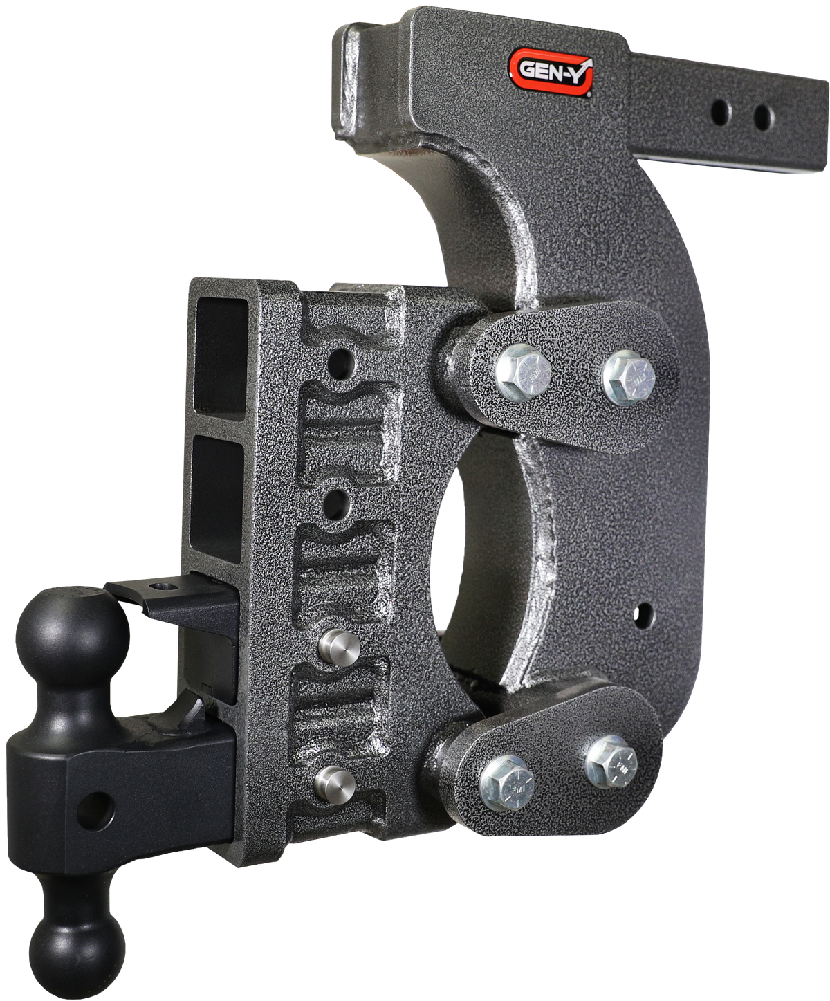 GEN-Y Hitch The BOSS TORSION-FLEX 2.5" Receiver 15" Drop 2.4K TW 21K Hitch & GH-061 Dual-Ball & GH-062 Pintle Lock & GH-0101 Stab Kit