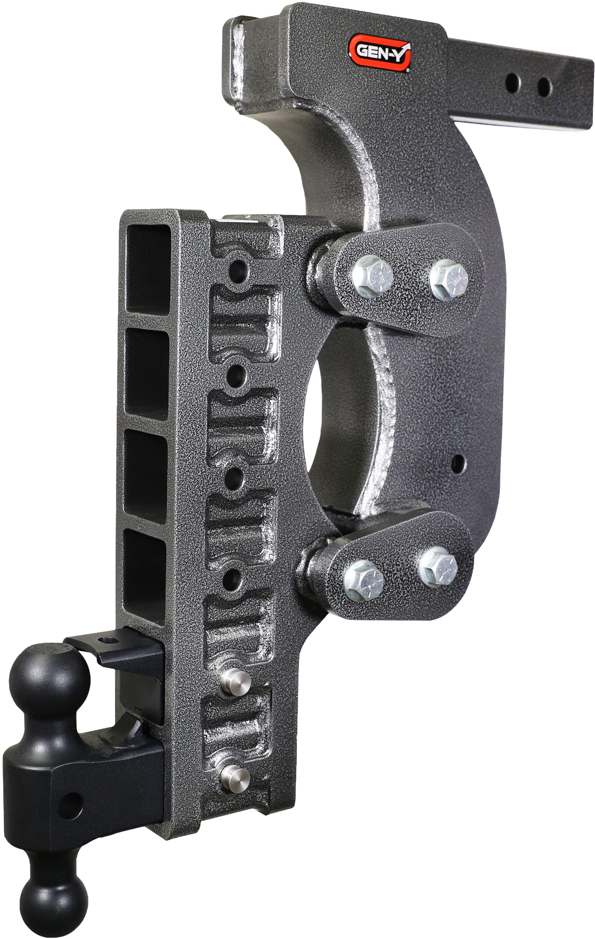 GEN-Y Hitch The BOSS TORSION-FLEX 2.5" Receiver 21" Drop 2.4K TW 21K Hitch & GH-061 Dual-Ball & GH-062 Pintle Lock & GH-0101 Stab Kit