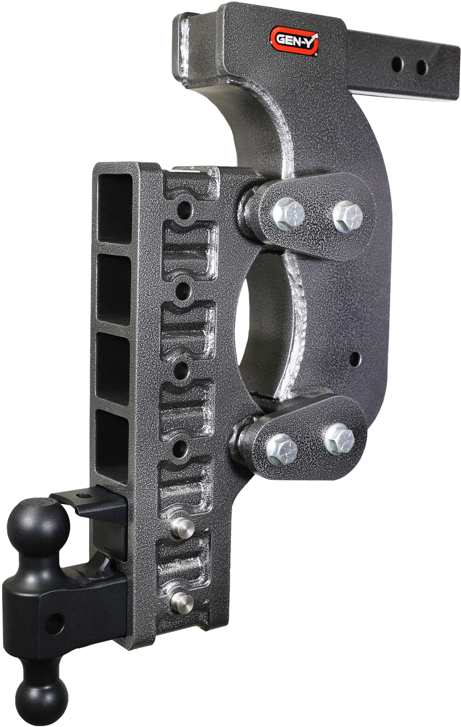 GEN-Y Hitch The BOSS TORSION-FLEX 2.5" Receiver 21" Drop 2.4K TW 21K Hitch & GH-061 Dual-Ball & GH-062 Pintle Lock & GH-0101 Stab Kit