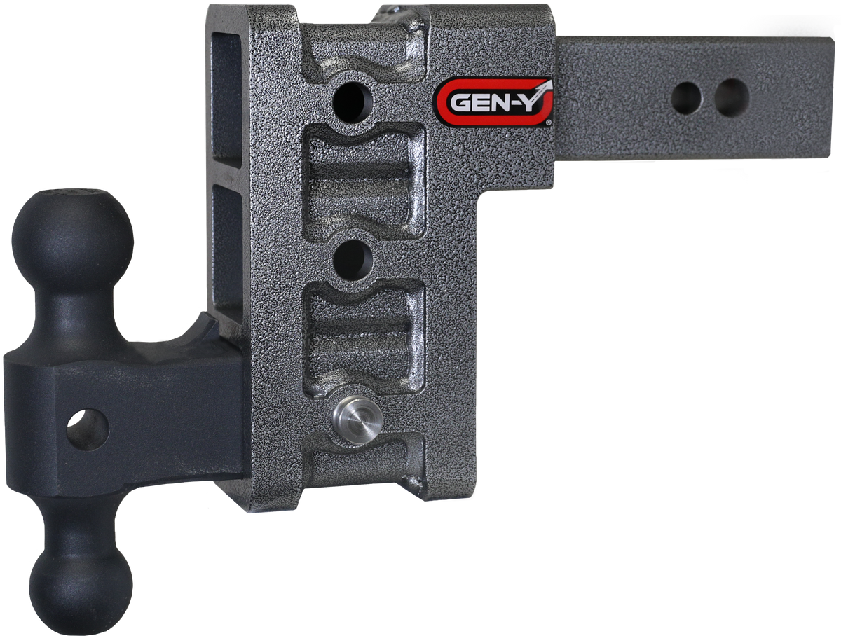 GEN-Y Hitch MEGA-DUTY 2.5" Shank 6" Drop 3.5K TW 32K Hitch & GH-0161 Dual-Ball