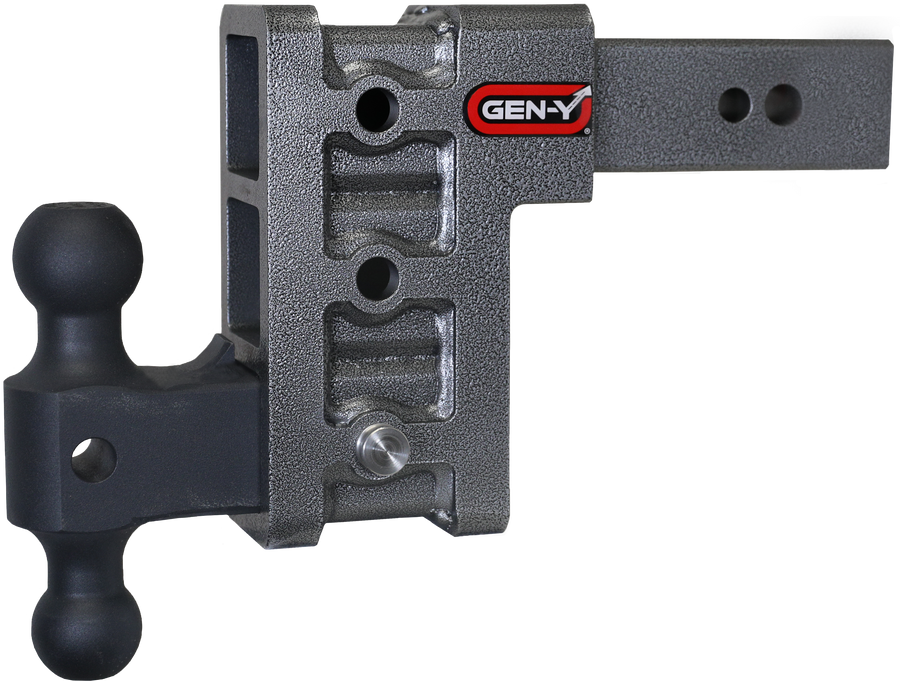 GEN-Y Hitch MEGA-DUTY 2.5" Shank 6" Drop 3.5K TW 32K Hitch & GH-0161 Dual-Ball