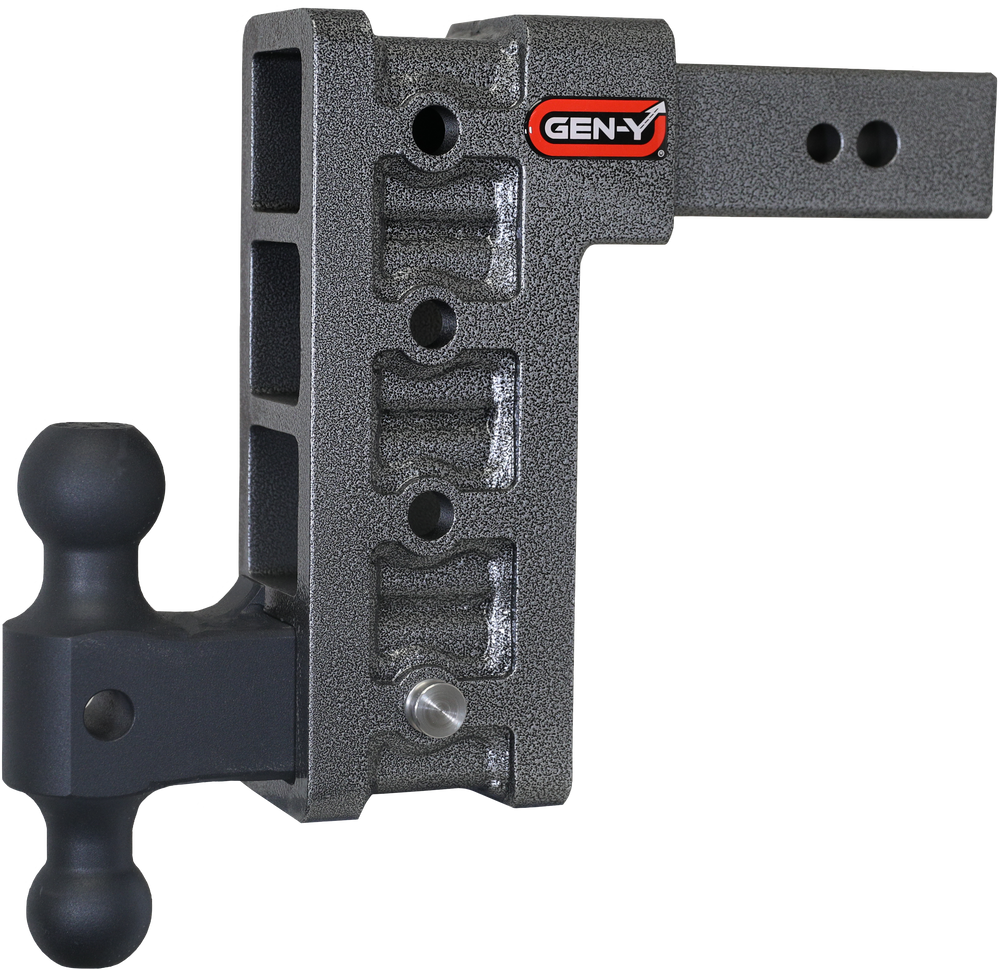 GEN-Y Hitch MEGA-DUTY 2.5" Shank 9" Drop 3.5K TW 32K Hitch & GH-0161 Dual-Ball