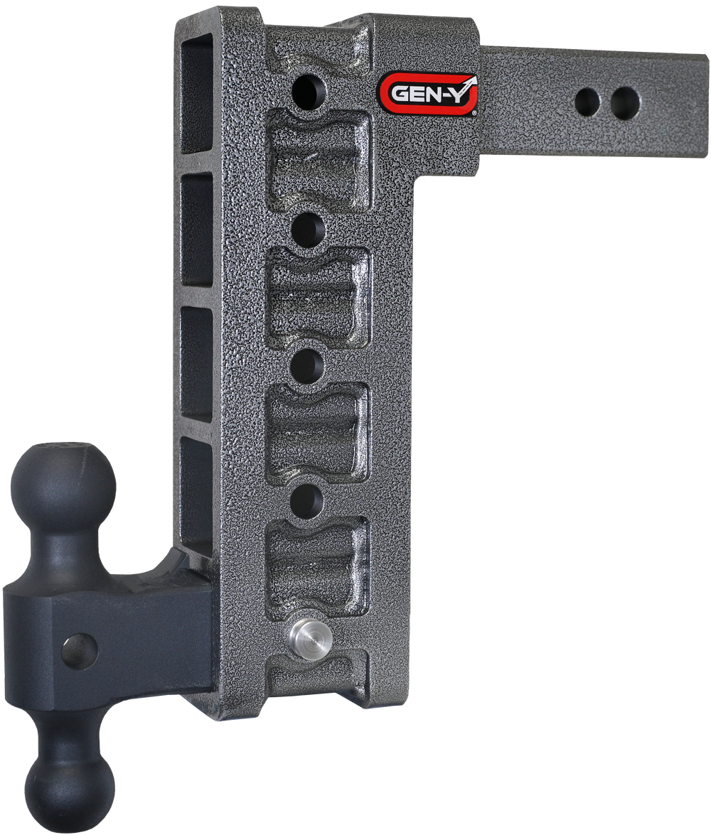 GEN-Y Hitch MEGA-DUTY 2.5" Shank 12" Drop 3.5K TW 32K Hitch & GH-0161 Dual-Ball