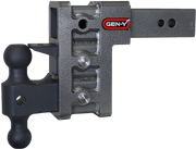 GEN-Y Hitch MEGA-DUTY 2.5" Shank 6" Drop 3.5K TW 32K Hitch & GH-0161 Dual-Ball & GH-0162 Pintle Lock
