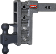GEN-Y Hitch MEGA-DUTY 2.5" Shank 9" Drop 3.5K TW 32K Hitch & GH-0161 Dual-Ball & GH-0162 Pintle Lock