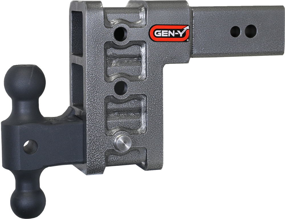 GEN-Y Hitch MEGA-DUTY 3" Shank 6" Drop 3.5K TW 32K Hitch & GH-0161 Dual-Ball
