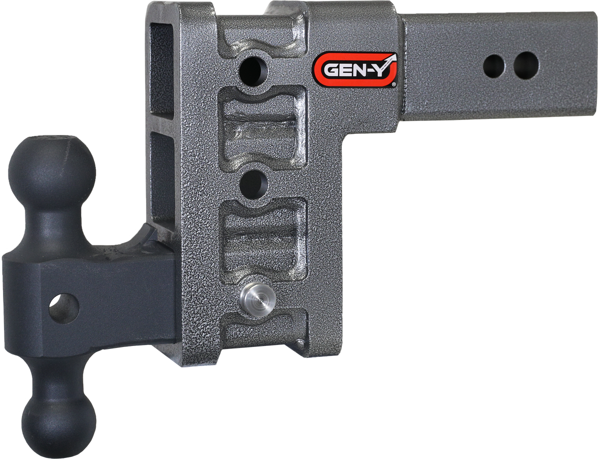 GEN-Y Hitch MEGA-DUTY 3" Shank 6" Drop 3.5K TW 32K Hitch & GH-0161 Dual-Ball