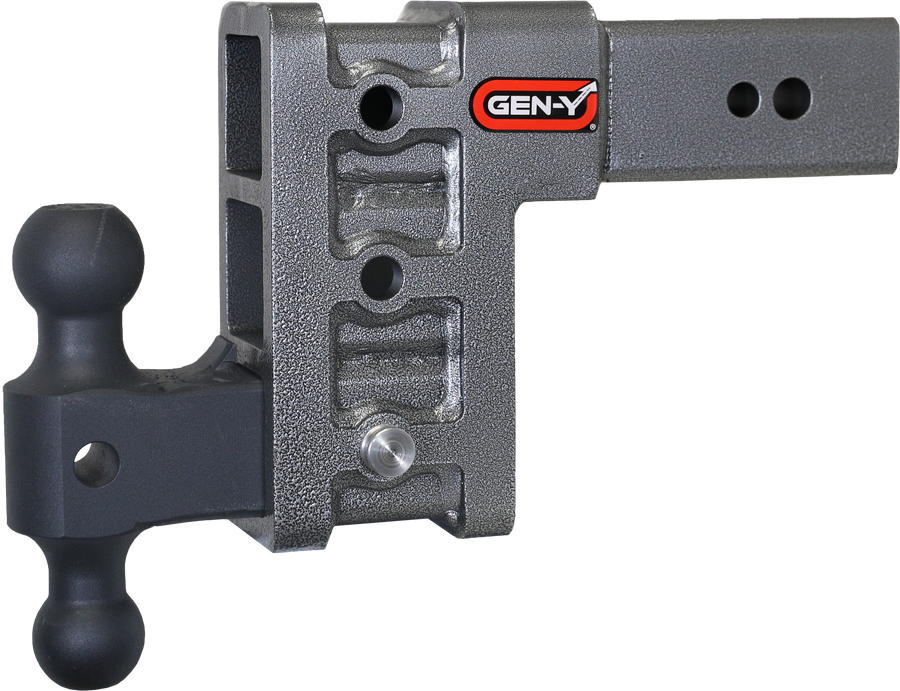 GEN-Y Hitch MEGA-DUTY 3" Shank 6" Drop 3.5K TW 32K Hitch & GH-0161 Dual-Ball