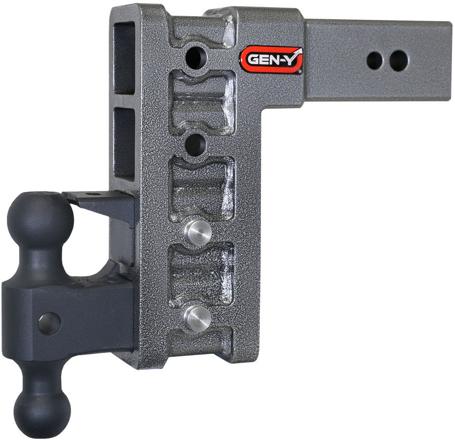 GEN-Y Hitch MEGA-DUTY 3" Shank 9" Drop 3.5K TW 32K Hitch & GH-0161 Dual-Ball & GH-0162 Pintle Lock