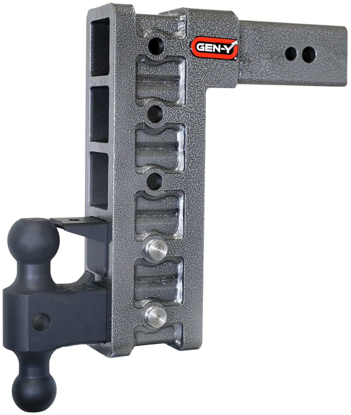 GEN-Y Hitch MEGA-DUTY 3" Shank 12" Drop 3.5K TW 32K Hitch & GH-0161 Dual-Ball & GH-0162 Pintle Lock
