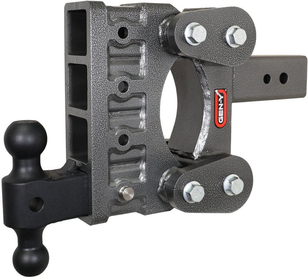 GEN-Y Hitch The BOSS TORSION-FLEX 3" Shank 6" Drop 2.4K TW 21K Hitch & GH-061 Dual-Ball