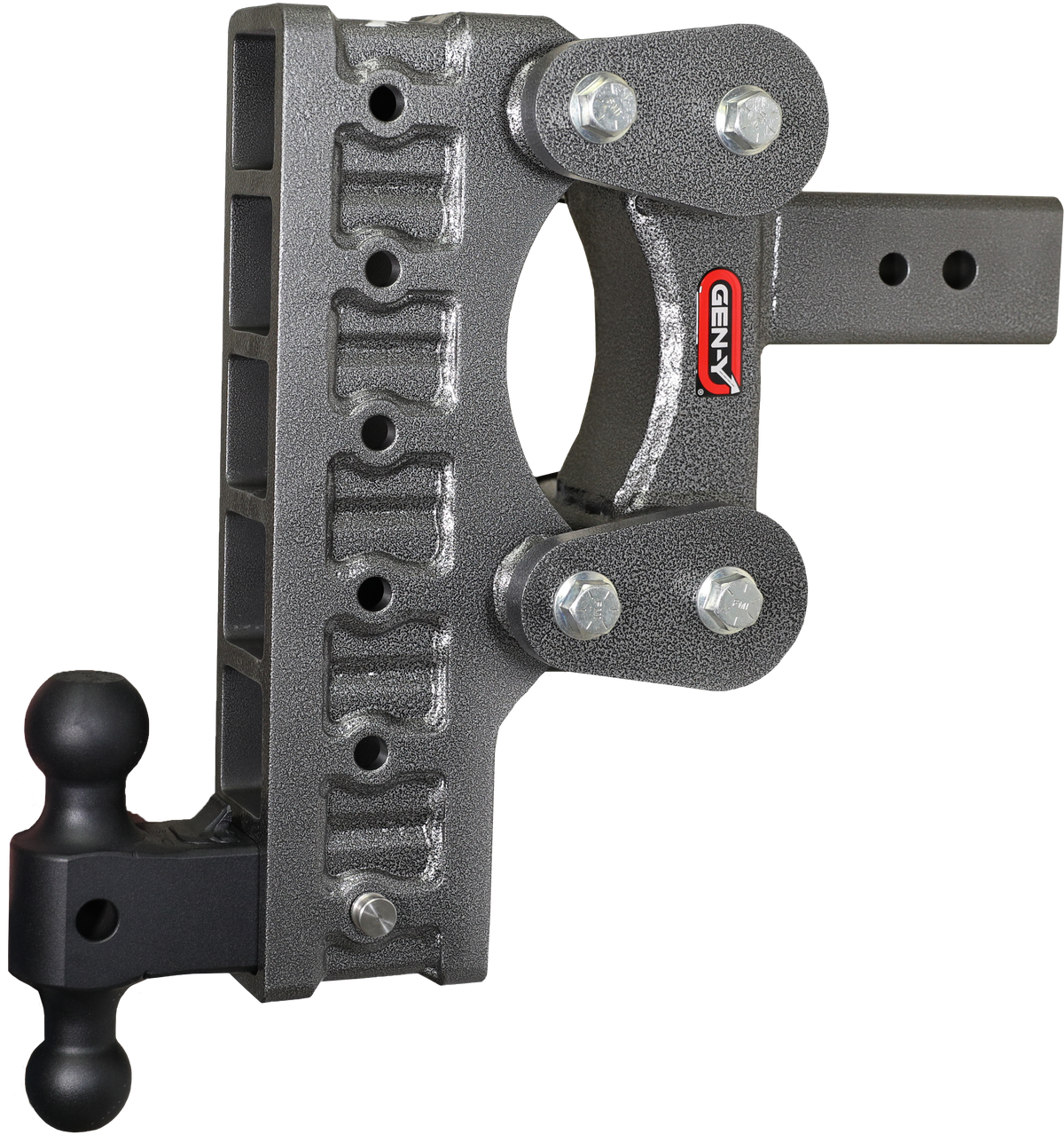 GEN-Y Hitch The BOSS TORSION-FLEX 3" Shank 12" Drop 2.4K TW 21K Hitch & GH-061 Dual-Ball