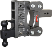 GEN-Y Hitch The BOSS TORSION-FLEX 3" Shank 6" Drop 2.4K TW 21K Hitch & GH-061 Dual-Ball & GH-062 Pintle Lock