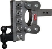 GEN-Y Hitch The BOSS TORSION-FLEX 3" Shank 9" Drop 2.4K TW 21K Hitch & GH-061 Dual-Ball & GH-062 Pintle Lock