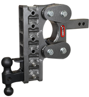 GEN-Y Hitch The BOSS TORSION-FLEX 3" Shank 12" Drop 2.4K TW 21K Hitch & GH-061 Dual-Ball & GH-062 Pintle Lock