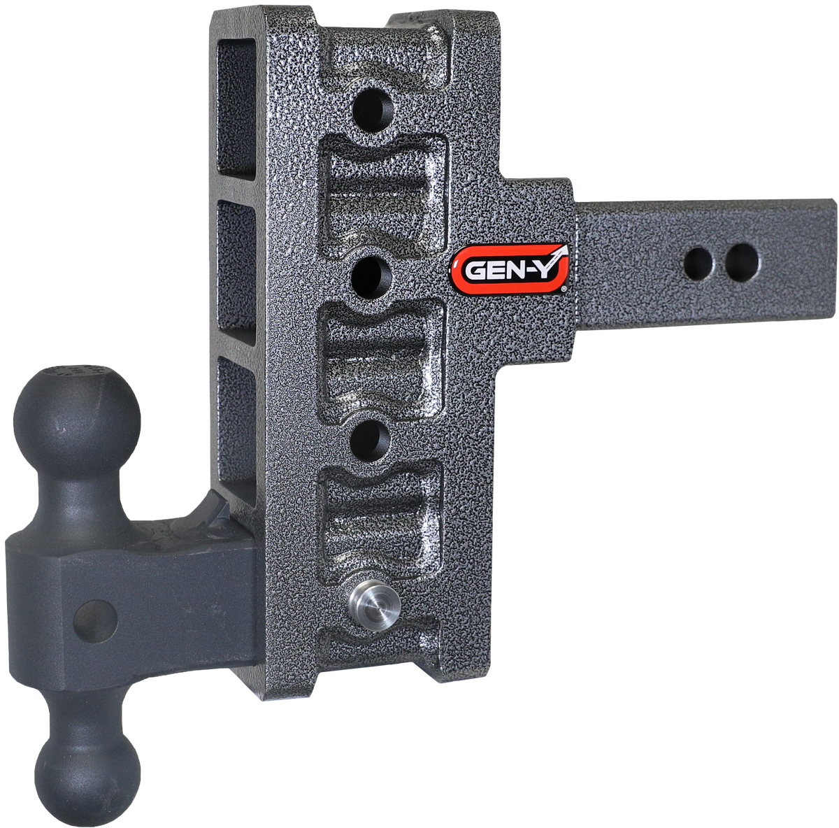 GEN-Y Hitch MEGA-DUTY 2.5" Offset Shank 3" rise, 6" Drop 3.5K TW 32K Hitch & GH-0161 Dual-Ball