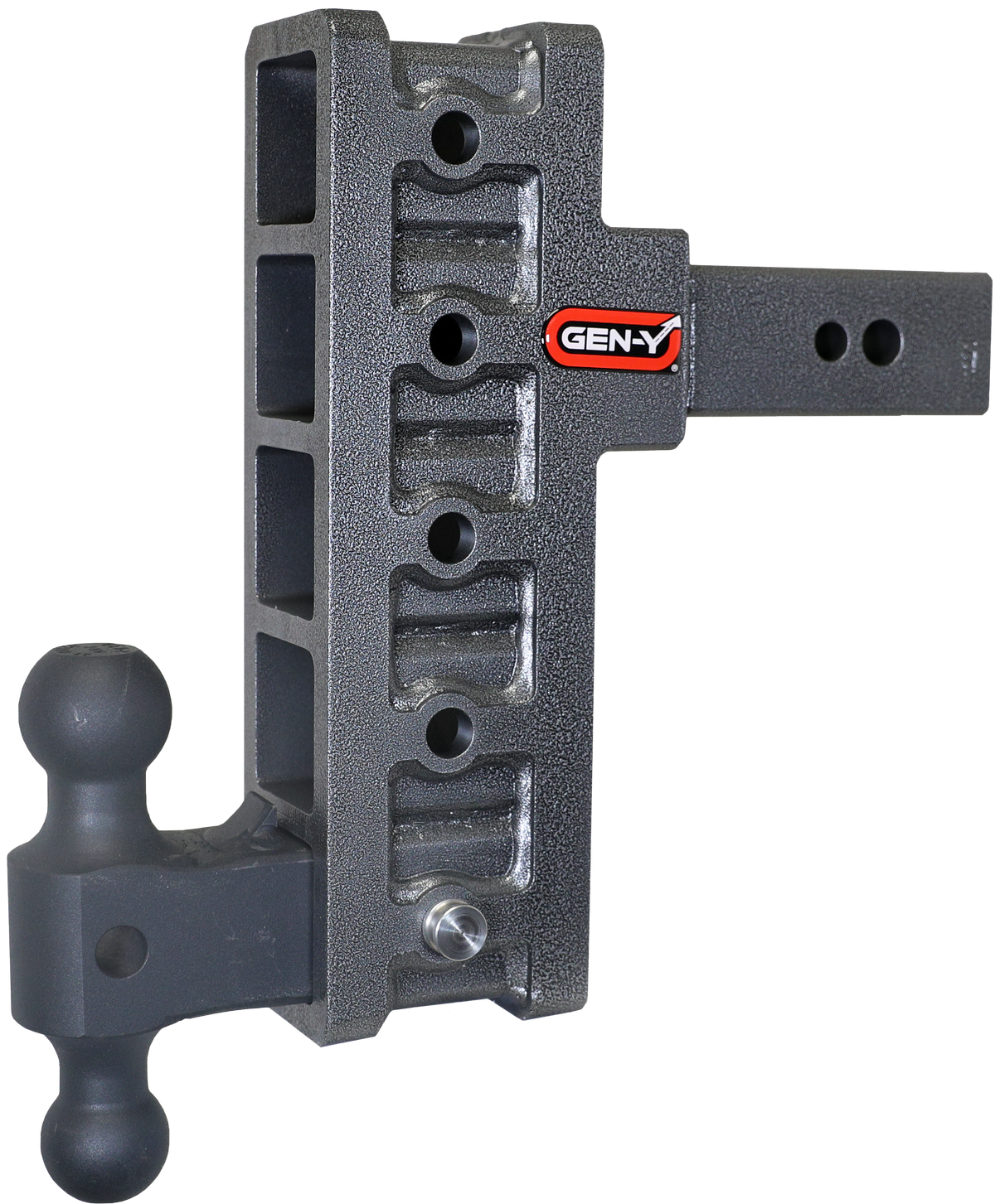GEN-Y Hitch MEGA-DUTY 2.5" Offset Shank 3" Rise, 9" Drop 3.5K TW 32K Hitch & GH-0161 Dual-Ball