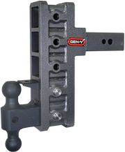 GEN-Y Hitch MEGA-DUTY 2.5" Offset Shank 3" Rise, 9" Drop 3.5K TW 32K Hitch & GH-0161 Dual-Ball & GH-0162 Pintle Lock
