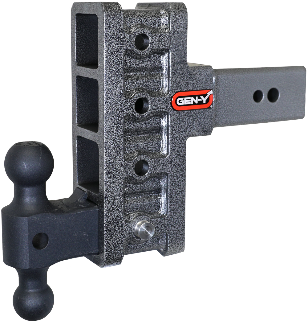 GEN-Y Hitch MEGA-DUTY 3" Offset Shank 3" Rise, 6" Drop 3.5K TW 32K Hitch & GH-0161 Dual-Ball