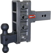 GEN-Y Hitch MEGA-DUTY 3" Offset Shank 3" Rise, 6" Drop 3.5K TW 32K Hitch & GH-0161 Dual-Ball