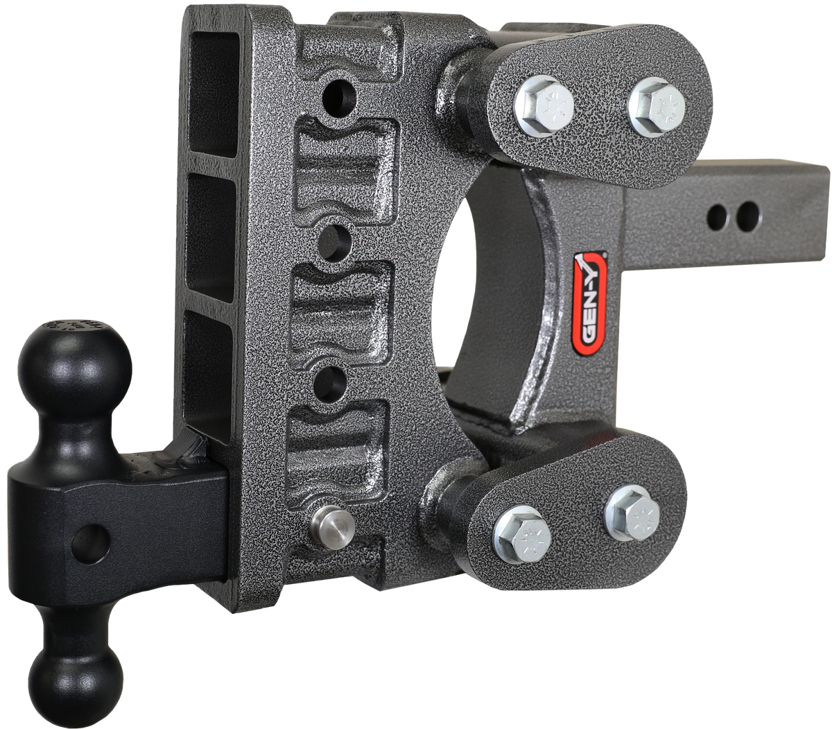 GEN-Y Hitch The BOSS TORSION-FLEX 2.5" Shank 6" Drop 3.5K TW 32K Hitch & GH-0161 Dual-Ball