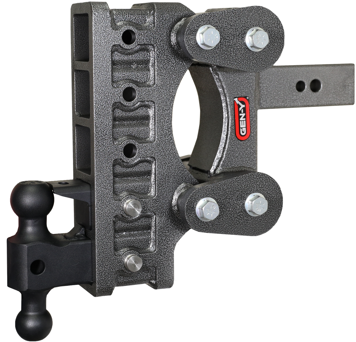 GEN-Y Hitch The BOSS TORSION-FLEX 2.5" Shank 9" Drop 3.5K TW 32K Hitch & GH-0161 Dual-Ball & GH-0162 Pintle Lock