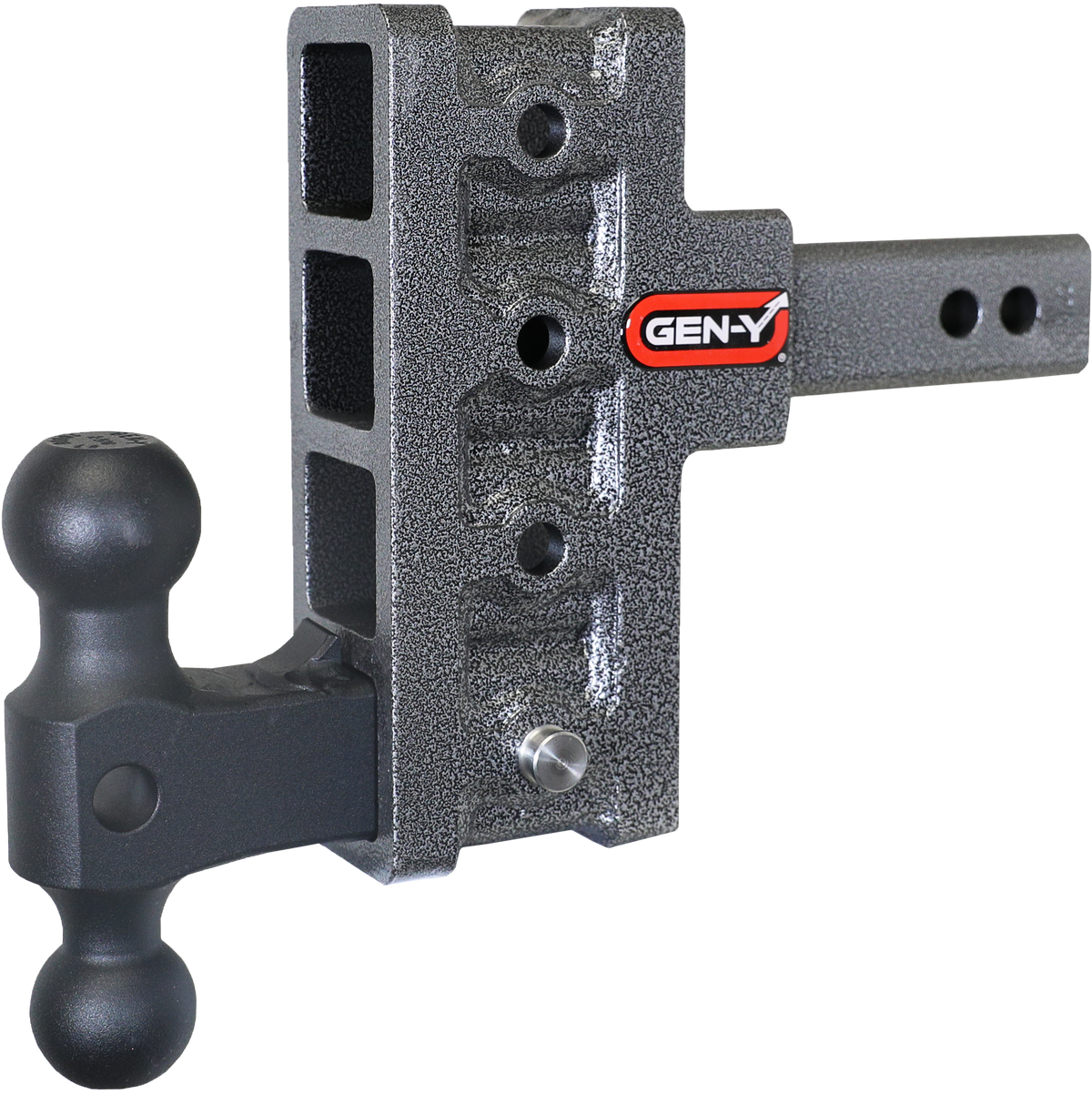 GEN-Y Hitch MEGA-DUTY 2" Offset Shank 2.5 Rise, 5" Drop 2K TW 16K Hitch & GH-051 Dual-Ball