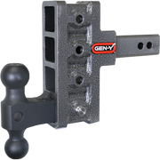 GEN-Y Hitch MEGA-DUTY 2" Offset Shank 2.5 Rise, 5" Drop 2K TW 16K Hitch & GH-051 Dual-Ball