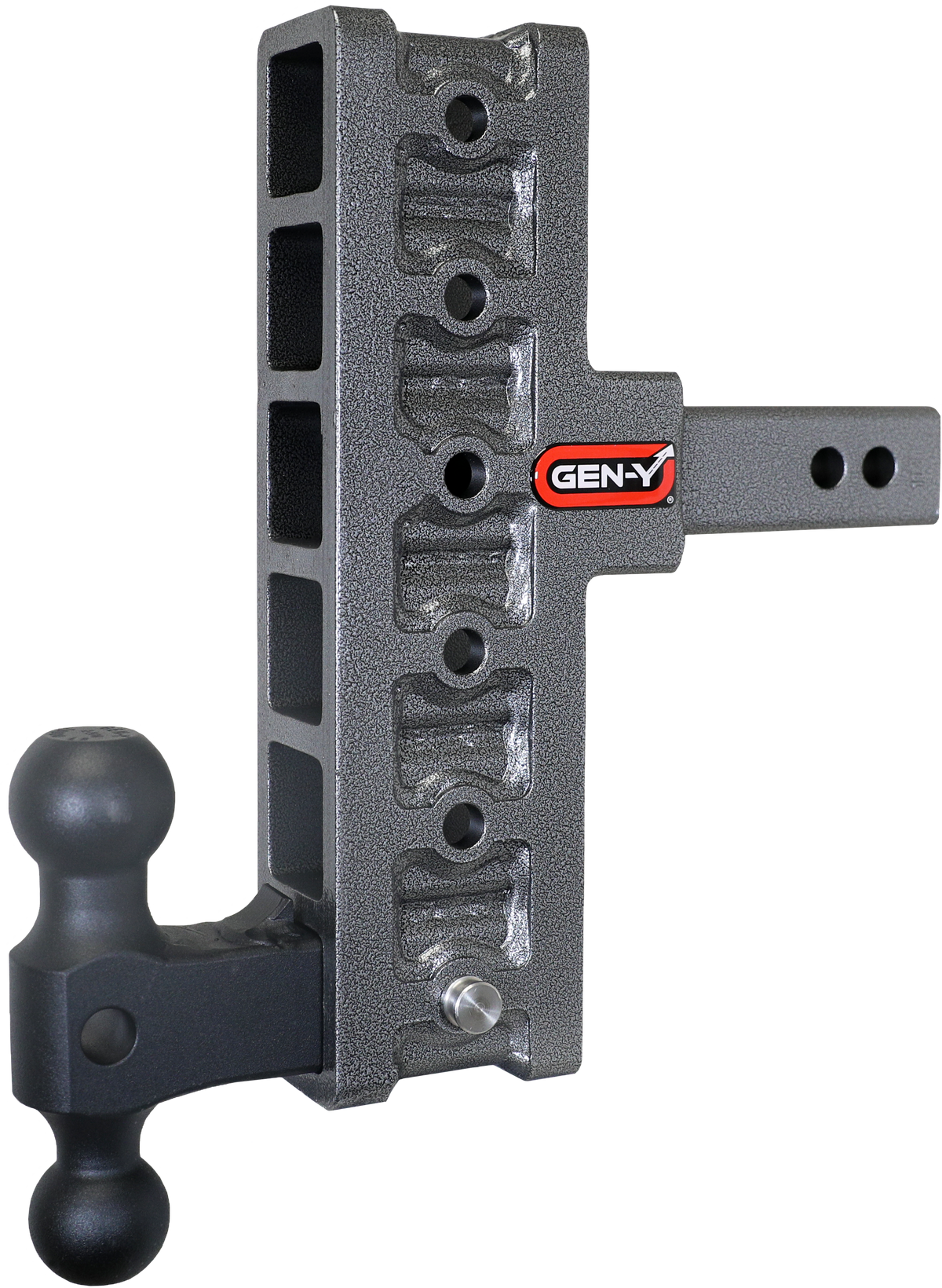 GEN-Y Hitch MEGA-DUTY 2" Offset Shank 5" Rise, 7.5" Drop 2K TW 16K Hitch & GH-051 Dual-Ball