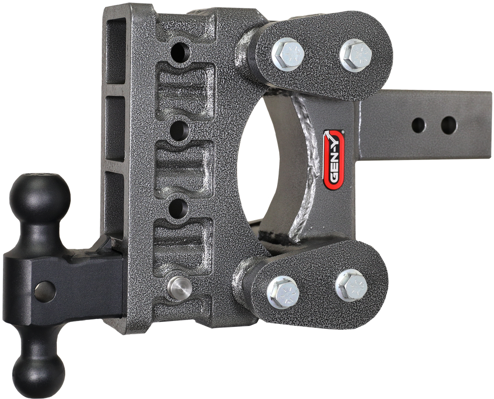 GEN-Y Hitch The BOSS TORSION-FLEX 3" Shank 6" Drop 3.5K TW 32K Hitch & GH-0161 Dual-Ball