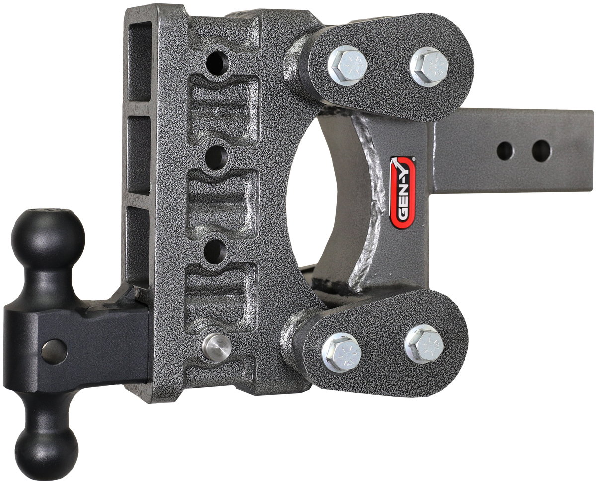 GEN-Y Hitch The BOSS TORSION-FLEX 3" Shank 6" Drop 3.5K TW 32K Hitch & GH-0161 Dual-Ball