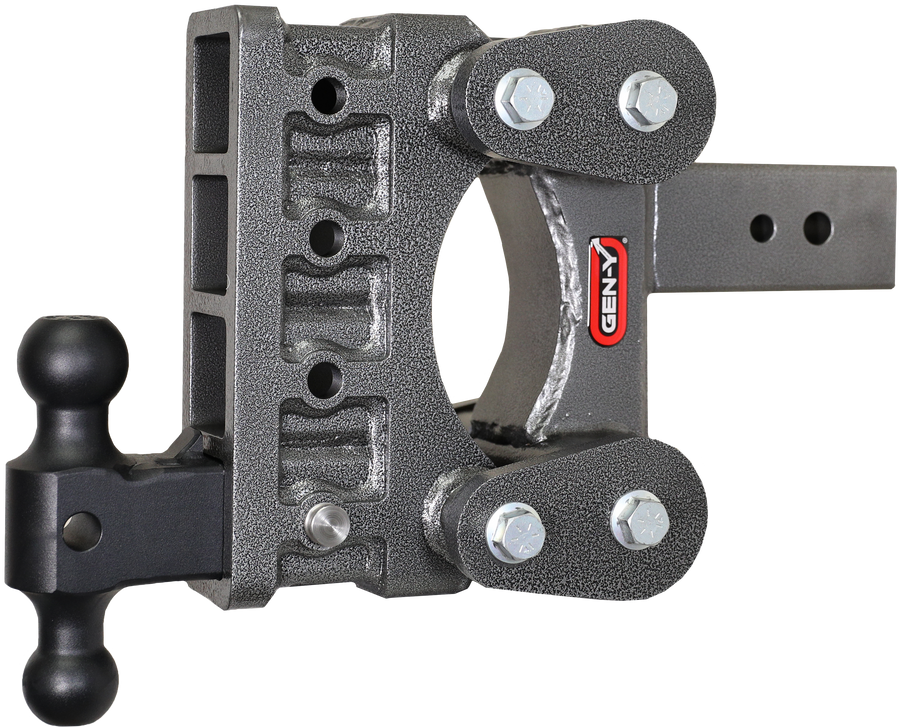 GEN-Y Hitch The BOSS TORSION-FLEX 3" Shank 6" Drop 3.5K TW 32K Hitch & GH-0161 Dual-Ball