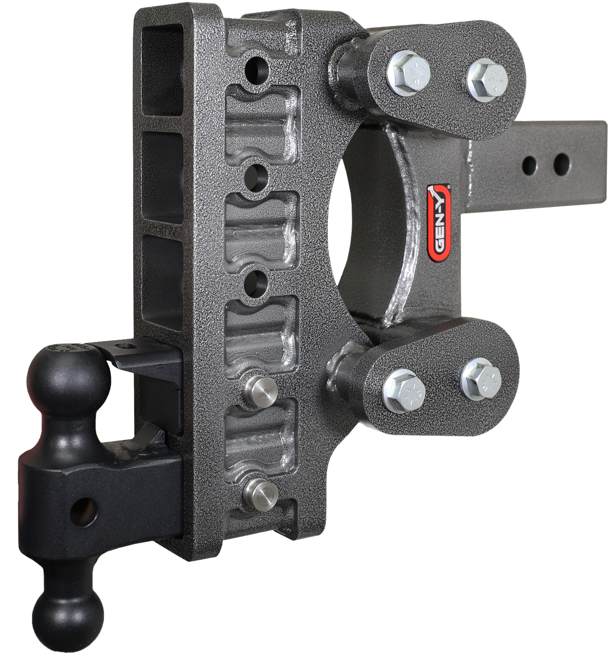GEN-Y Hitch The BOSS TORSION-FLEX 3" Shank 9" Drop 3.5K TW 32K Hitch & GH-0161 Dual-Ball & GH-0162 Pintle Lock