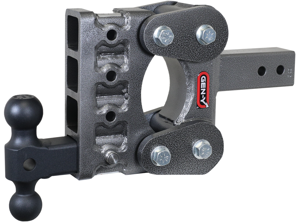 GEN-Y Hitch The BOSS TORSION-FLEX 2.5" Shank 5" Drop 1.1K TW 10K Hitch & GH-031 Dual-Ball