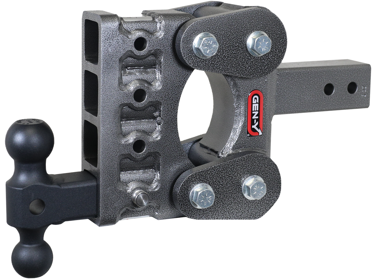 GEN-Y Hitch The BOSS TORSION-FLEX 2.5" Shank 5" Drop 1.1K TW 10K Hitch & GH-031 Dual-Ball
