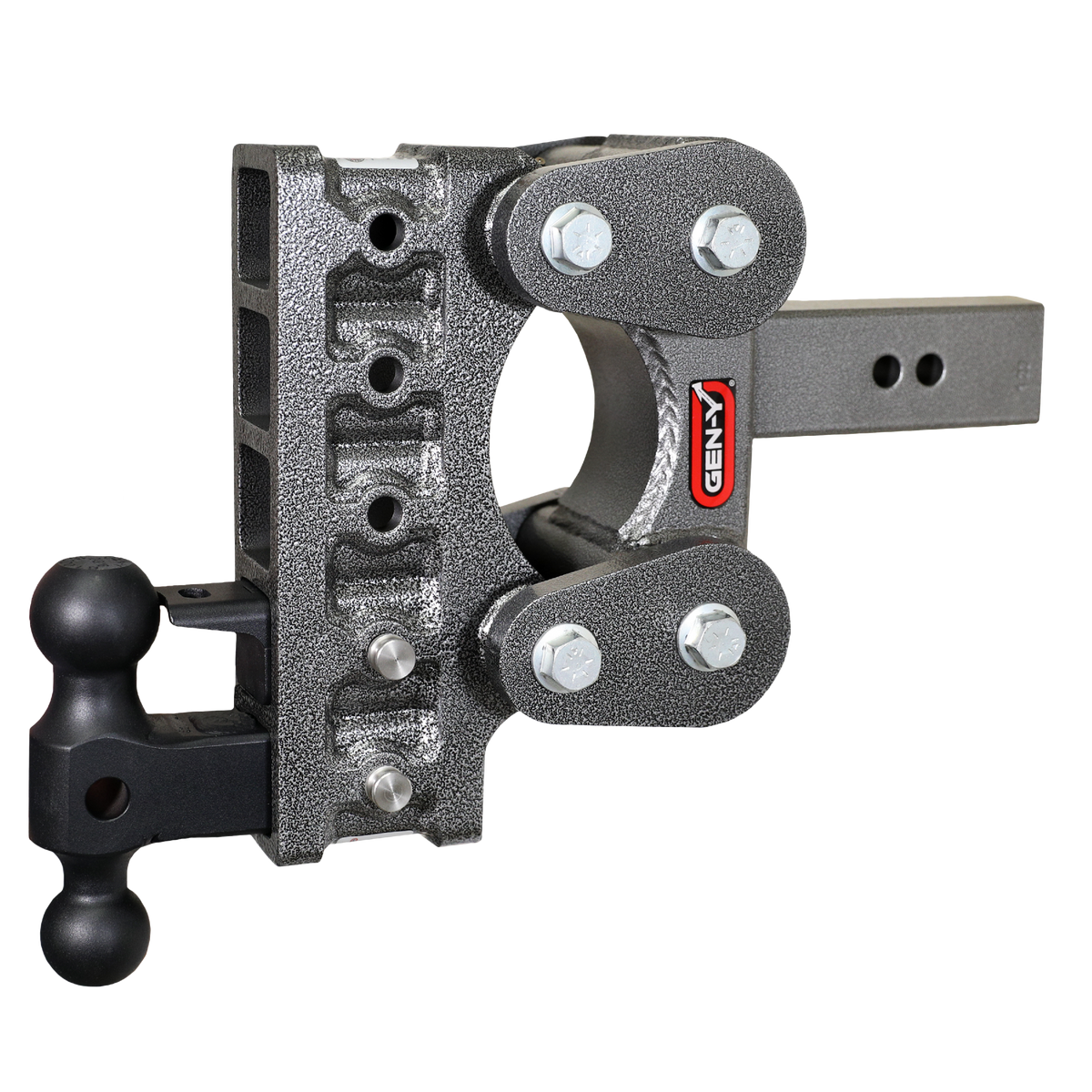GEN-Y Hitch The BOSS TORSION-FLEX 2.5" Shank 7.5" Drop 1.1K TW 10K Hitch & GH-031 Dual-Ball & GH-032 Pintle Lock