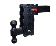 GEN-Y Hitch PHANTOM-X 2.5" Solid Shank 7.5" Drop 1.6K TW 16K Hitch & GH-051 Dual-Ball Mount