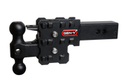 GEN-Y Hitch PHANTOM-X 2.5" Solid Shank 2.5" Drop 1.6K TW 16K Hitch & GH-051 Dual-Ball & GH-032 Pintle Lock