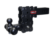GEN-Y Hitch PHANTOM-X 2.5" Solid Shank 5" Drop 1.6K TW 16K Hitch & GH-052 Tri-Ball Mount
