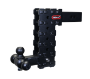 GEN-Y Hitch PHANTOM-X 2.5" Solid Shank 10" Drop 1.6K TW 16K Hitch & GH-052 Tri-Ball Mount