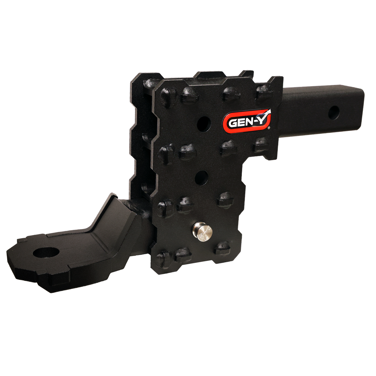 GEN-Y Hitch PHANTOM-X 2" Solid Shank - 4.5" Drop - 1K TW - 10K Hitch - Platinum Ball Mount (GH-103705)