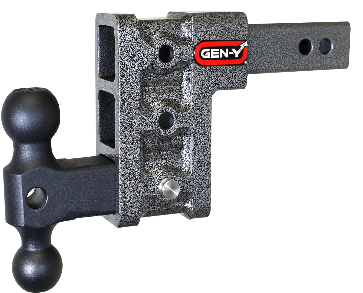 GEN-Y Hitch MEGA-DUTY 2" Shank 5" Drop 1.5K TW 10K Hitch & GH-031 Dual-Ball