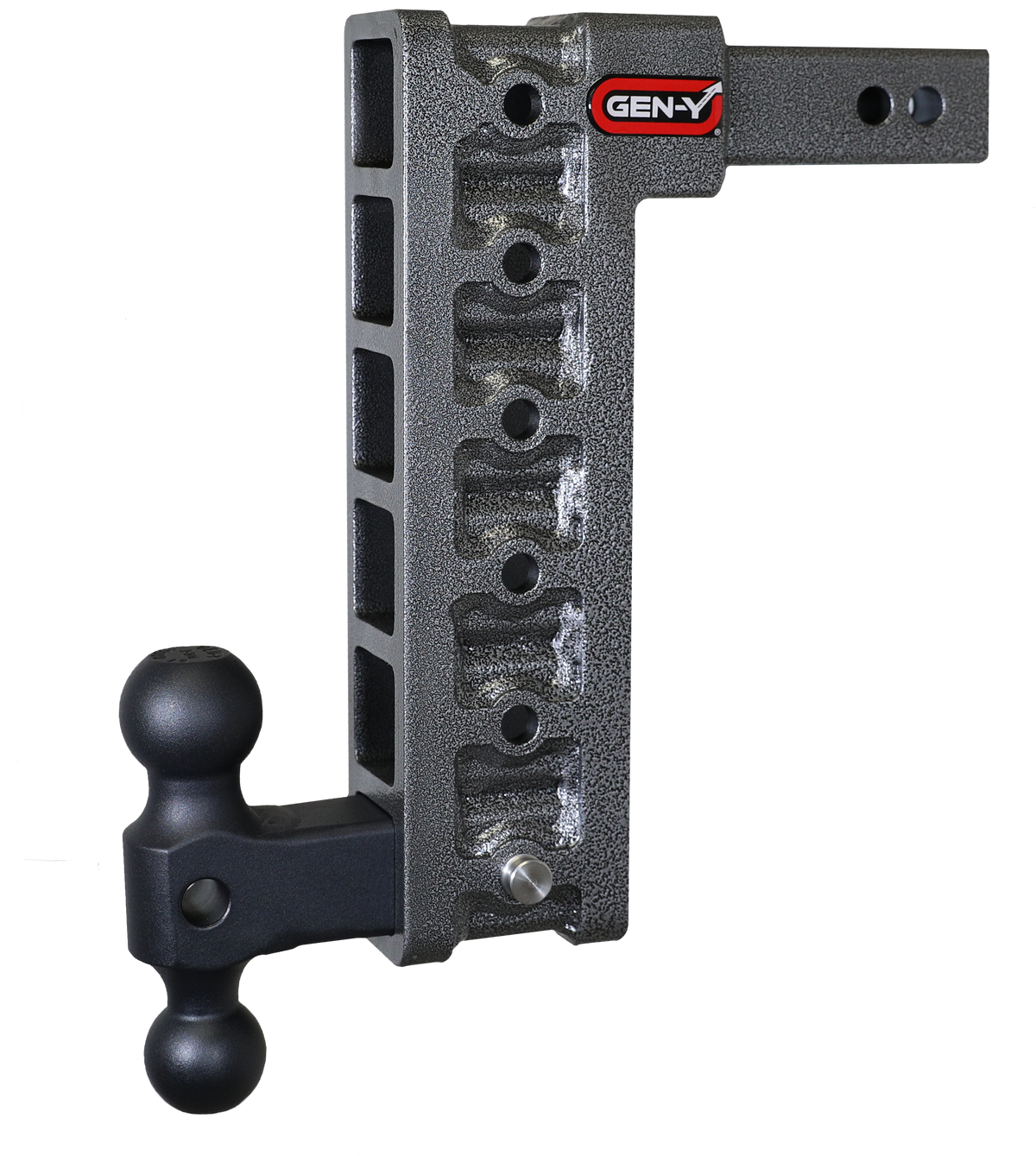 GEN-Y Hitch MEGA-DUTY 2" Shank 12.5" Drop 1.5K TW 10K Hitch & GH-031 Dual-Ball (Stabilizer Kit Recommended:GH-0100)