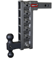 GEN-Y Hitch MEGA-DUTY 2" Shank 12.5" Drop 1.5K TW 10K Hitch & GH-031 Dual-Ball (Stabilizer Kit Recommended:GH-0100)