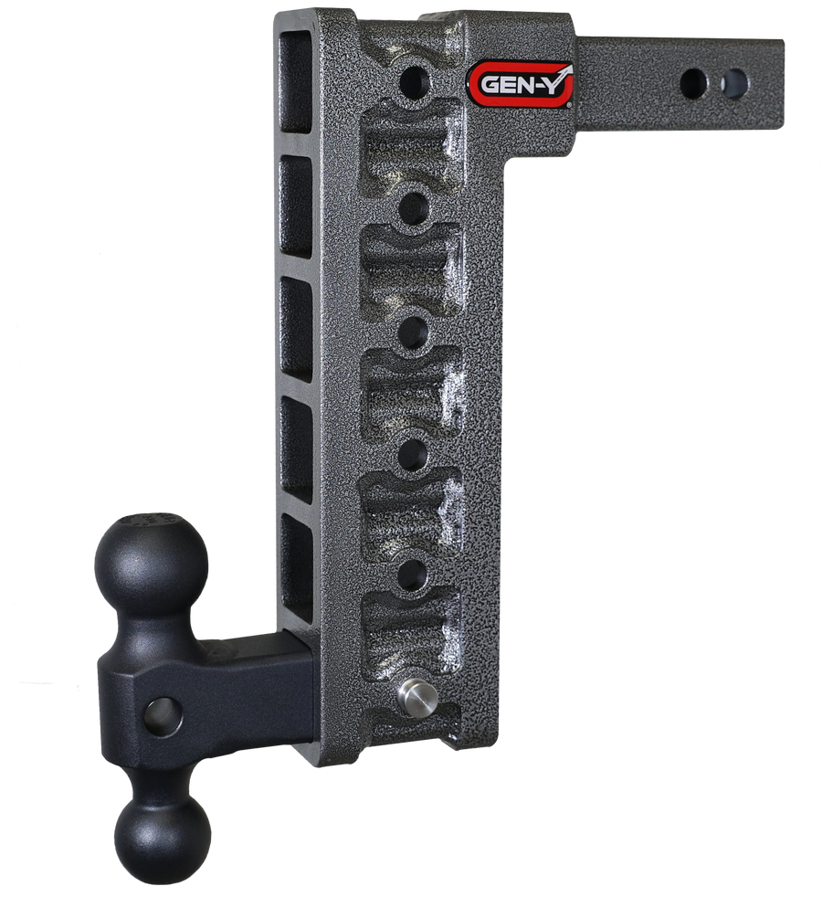 GEN-Y Hitch MEGA-DUTY 2" Shank 12.5" Drop 1.5K TW 10K Hitch & GH-031 Dual-Ball (Stabilizer Kit Recommended:GH-0100)