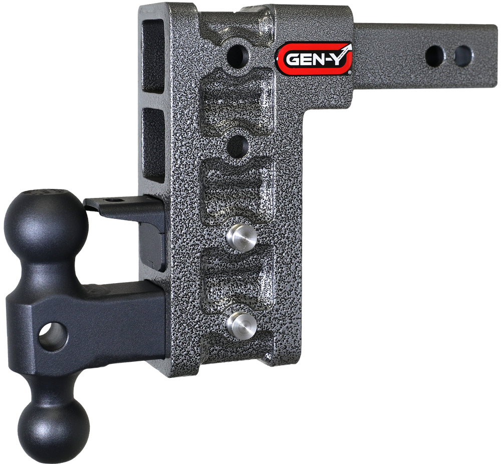 GEN-Y Hitch MEGA-DUTY 2" Shank 7.5" Drop 1.5K TW 10K Hitch & GH-031 Dual-Ball & GH-032 Pintle Lock
