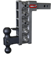 GEN-Y Hitch MEGA-DUTY 2" Shank 10" Drop 1.5K TW 10K Hitch & GH-031 Dual-Ball & GH-032 Pintle Lock